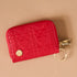 Red Hearts Zip Around Wallet