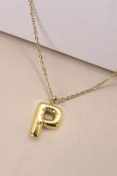 Bubble Initial Necklace