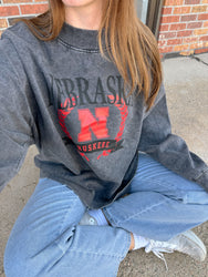 Nebraska Mock Neck Pullover