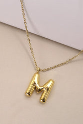 Bubble Initial Necklace