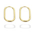 Hope Gold Minimalistic Oval Hoops