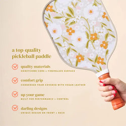 Pickleball Paddle (Floral Haven Sage)