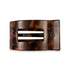 Medium Flat Rectangle Hair Clip (Tortoise)