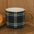 Navy Plaid Coffee Mug
