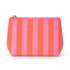 Pink/Orange Preppy Stripe Pouch