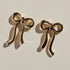 Gold Vintage Bow Studs