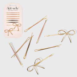 Metal Enamel Bobby Pins (Rosewood)