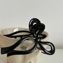 Cute Bow Claw Clip (Black)