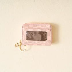 Check Zip Around Wallet (Blush)