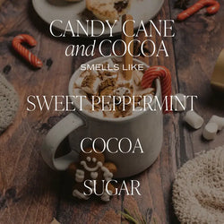 Candy Cane & Cocoa Candle