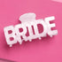 Bride Word Claw Clip