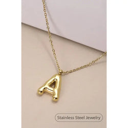 Bubble Initial Necklace