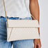 Priscilla Woven Clutch (Ivory)
