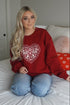 Doily Heart Sweatshirt