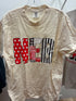 *Cream NEB Pattern Tee* (M)