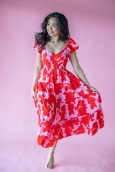Talia Floral Midi Dress