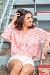 Picnic Date Plaid Top