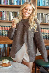 Toasty Truffle Knit Sweater