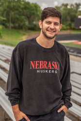 Nebraska Huskers Corded Crewneck