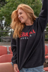 Nebraska Huskers Corded Crewneck