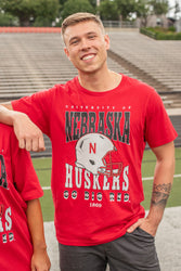 Nebraska Murray Hippie Helmet Tee