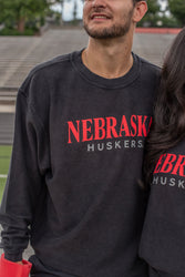 Nebraska Huskers Corded Crewneck