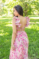 Sunrise Blossom Maxi Dress