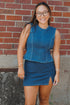 Denim Duo Top