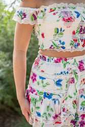 Poppy Floral Mini Skirt