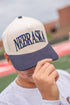 Navy Nebraska Trucker Hat