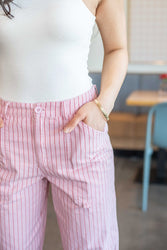 Bubblegum Striped Pants