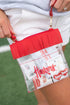 Nebraska Fringe Clear Crossbody Bag