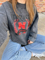 Nebraska Mock Neck Pullover