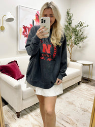 Nebraska Mock Neck Pullover