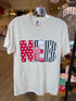 *Cream NEB Pattern Tee* (M)