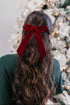 Velvet Bow Hair Clip