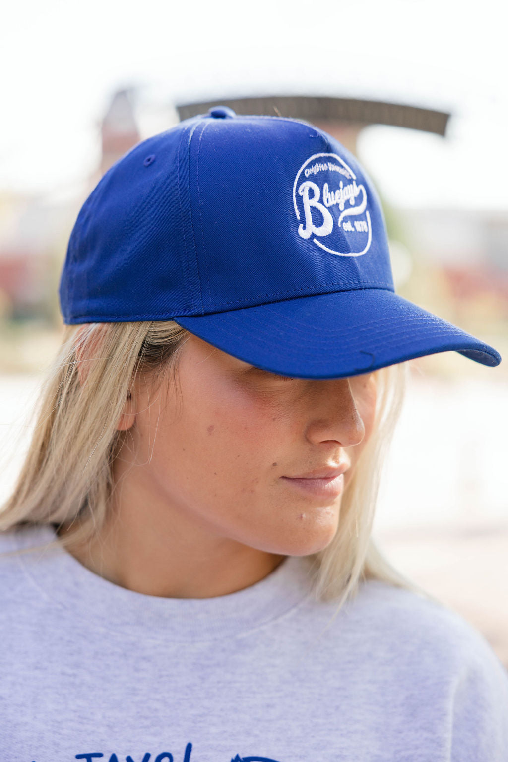 Creighton University Bluejays Baseball Hat - Officially Licensed CU Cap, Adjustable Strap, Embroidered, Blue
