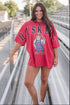 Nebraska Split Oversized Band Tee
