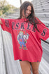 Nebraska Split Oversized Band Tee