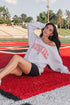 Nebraska Huskers Gingham Heart Flashdance Sweatshirt