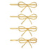 Gold Bow Hair Pins
