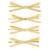 Flat Gold Bow Hair Pins