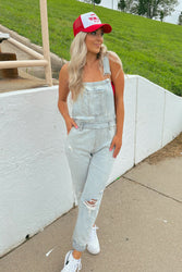 Give It Up Denim Overalls