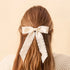 Ruffle Hair Bow (Cream)