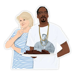 Snoop Dogg & Martha Sticker