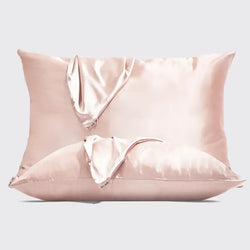 Holiday Satin Pillowcase Set (Blush)