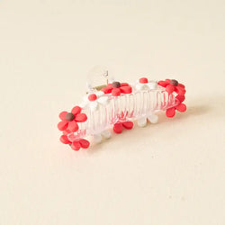 Daisy Claw Clip (Red)