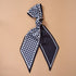 Black Gingham Tie Scarf