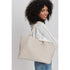 Solana Woven Vegan Leather Tote (Ivory)