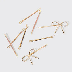 Metal Enamel Bobby Pins (Rosewood)